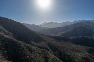 Mountain valley on a sunny day in Baja California Sur, Mexico