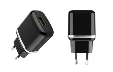 power adapter for phone, accessory for phone tablet, white background