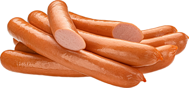 Hot dog sausage isolated