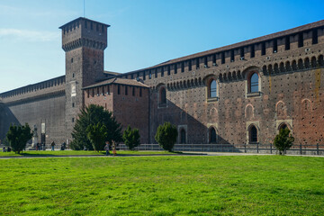 View on  Castello Sforzesco  and  park Sempione