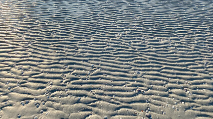 sand ripples on the beach