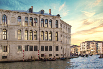 Naklejka premium Beautiful view of the Grand Canal in Venice, Italy