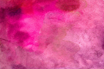 Pink  hand-drawn watercolor background