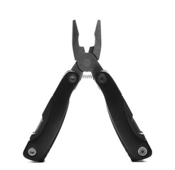 Black pliers open isolated on white