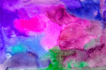 Pink-gray blue hand-drawn watercolor background