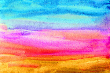 Hand drawn watercolor green red texture