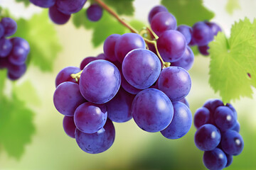 grapes on vine
