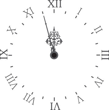 Ornate clock face 