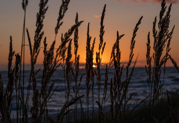sunset over the Baltic sea
