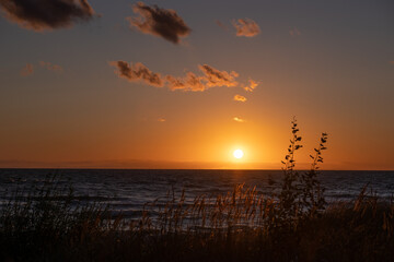 Obraz premium Sunset at the Baltic sea