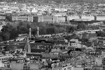 Paris city from the eiffel tower