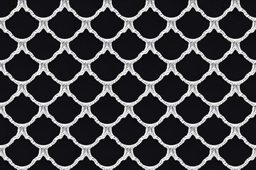 Fototapeta premium Details reminiscent of lace. Elegant bridal lace border made from antique seamless figured lace. Generative AI