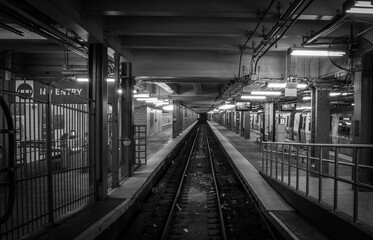 Obraz na płótnie Canvas train station Hoboken