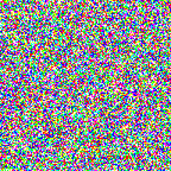 Seamless pixelated tv noise texture. Color television signal noise grain. Screen interferences and glitches. Grunge vector 