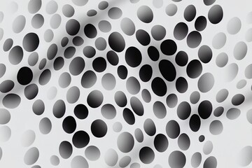 Dotted background. Small black dots on a white backdrop; used to create a monochrome background. Geometrical abstraction. Blanket with polka dots. Generative AI
