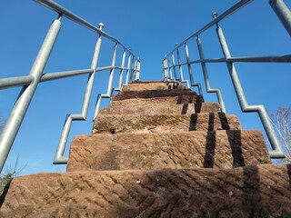 Wandern, Treppe nach oben, Tunnel, blauer Himmel, Tracking, Leben nach dem Tod, Trauer, Himmel, Gott