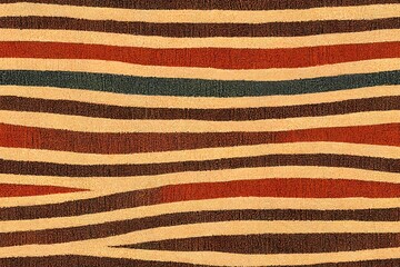 Bohemian striped pattern on a grungy, asymmetrical, and patterned backdrop; a rug with a seamless texture including these elements. Generative AI