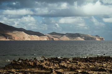 Kissamos, Greece, view of the mountain range.