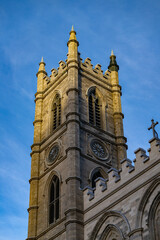 Fototapeta na wymiar The Notre-Dame Basilica (Basilique Notre-Dame), Montreal, Quebec, Canada