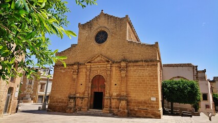 Église Maria Santissima Assunta, Castelvetrano, province de Trapani, Sicile, Italie.
