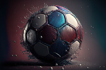 Fototapeta premium soccer illustration.