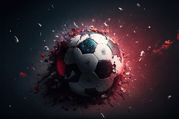 Fototapeta premium soccer illustration.
