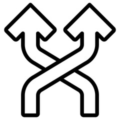 shuffle up arrow icon