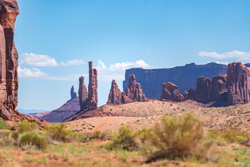 wild wild west desert view in monument valley