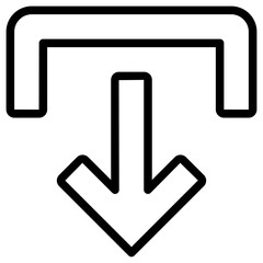 Fototapeta premium download arrow icon