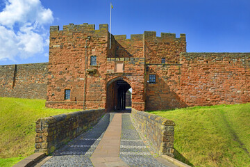 Carlisle Castle a Norman style motte and bailey fortress built in the eleventh century to secure...