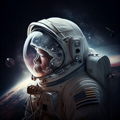Astronaut in space, generative ai