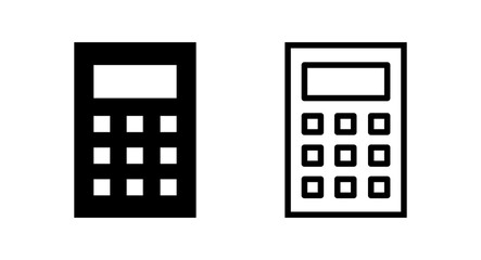 Calculator icon vector illustration. Accounting calculator sign and symbol.