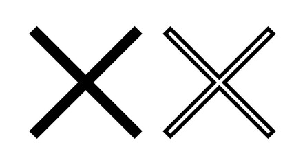 Close icon vector illustration. Delete sign and symbol. cross sign