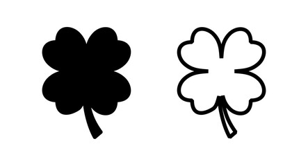 Clover icon vector illustration. clover sign and symbol. four leaf clover icon.