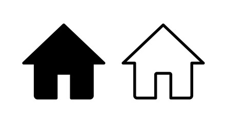 Home icon vector illustration. House sign and symbol
