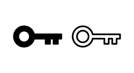 Key icon vector illustration. Key sign and symbol.