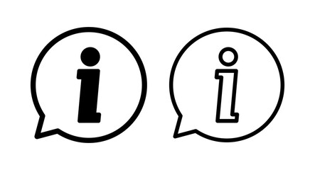 Info sign icon vector illustration. about us sign and symbol. Faq icon