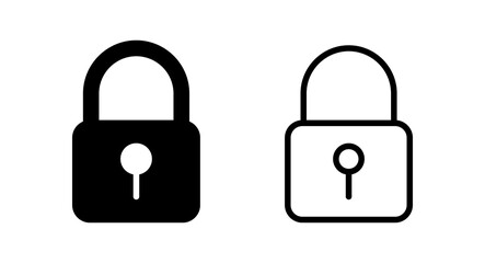 Lock icon vector illustration. Padlock sign and symbol. Encryption icon. Security symbol