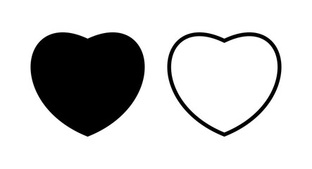 Love icon vector illustration. Heart sign and symbol. Like icon vector.