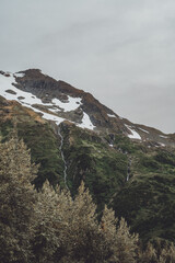 Mountains around Whittier Alaska