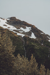 Mountains around Whittier Alaska