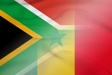 South Africa and Senegal national flag transborder contract SEN ZAF