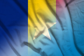 Romania and Somalia political flag transborder negotiation SOM ROU