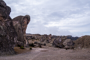 the entrance to the valley of the seals, rock formations that resemble seals.