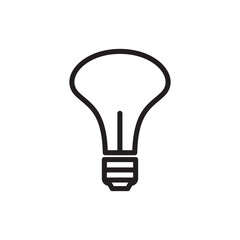 Light bulb icon vector logo design template