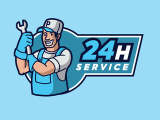 Set of Plumber Male Characters Repair Broken Technics Washing Machine, Sink, Heater and Heating Pipes. Plumbing Handyman Service, Call Master Fixing Home Appliances. Cartoon People Vector Illustration
