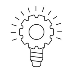 Problem solving vector icon. Line sign for mobile concept and web design. Symbol, logo illustration. Vector graphics