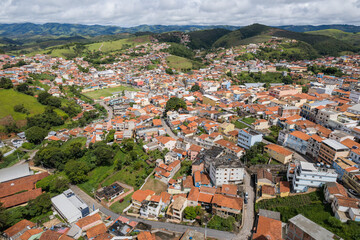 Fototapeta na wymiar Aerial image of the city of Cunha. Interior of the state of São Paulo. Brazil.