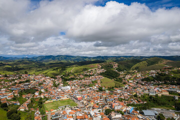 Aerial image of the city of Cunha. Interior of the state of São Paulo. Brazil.