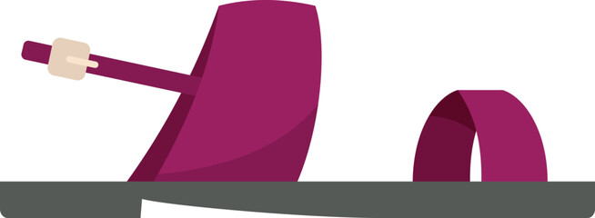 Male sandal icon flat vector. Summer footwear. Beach shoe isolated